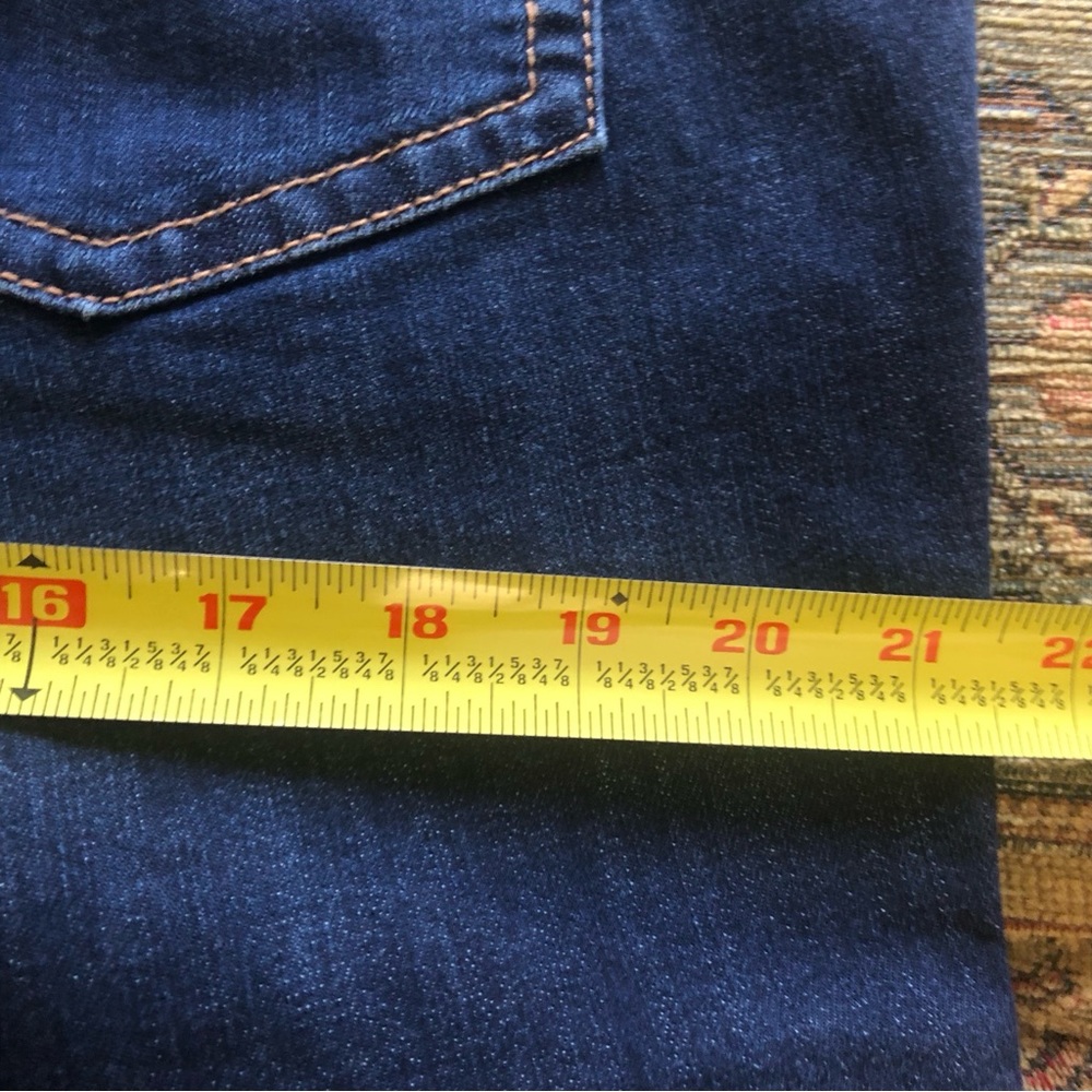 NWT Seven7 Dark Wash Bootcut Jeans Size 14 Mid-rise Starlette Flap Back Pockets - Picture 7 of 9